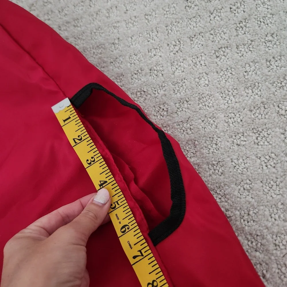 Red Folding Travel wagon Carrier case with Handle slot and Buckle Strap 20x21